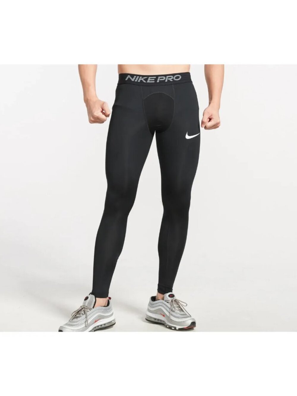 Nike Pro Dri-Fit Black Compression Pants Tight Fit Athletic Men Size Small